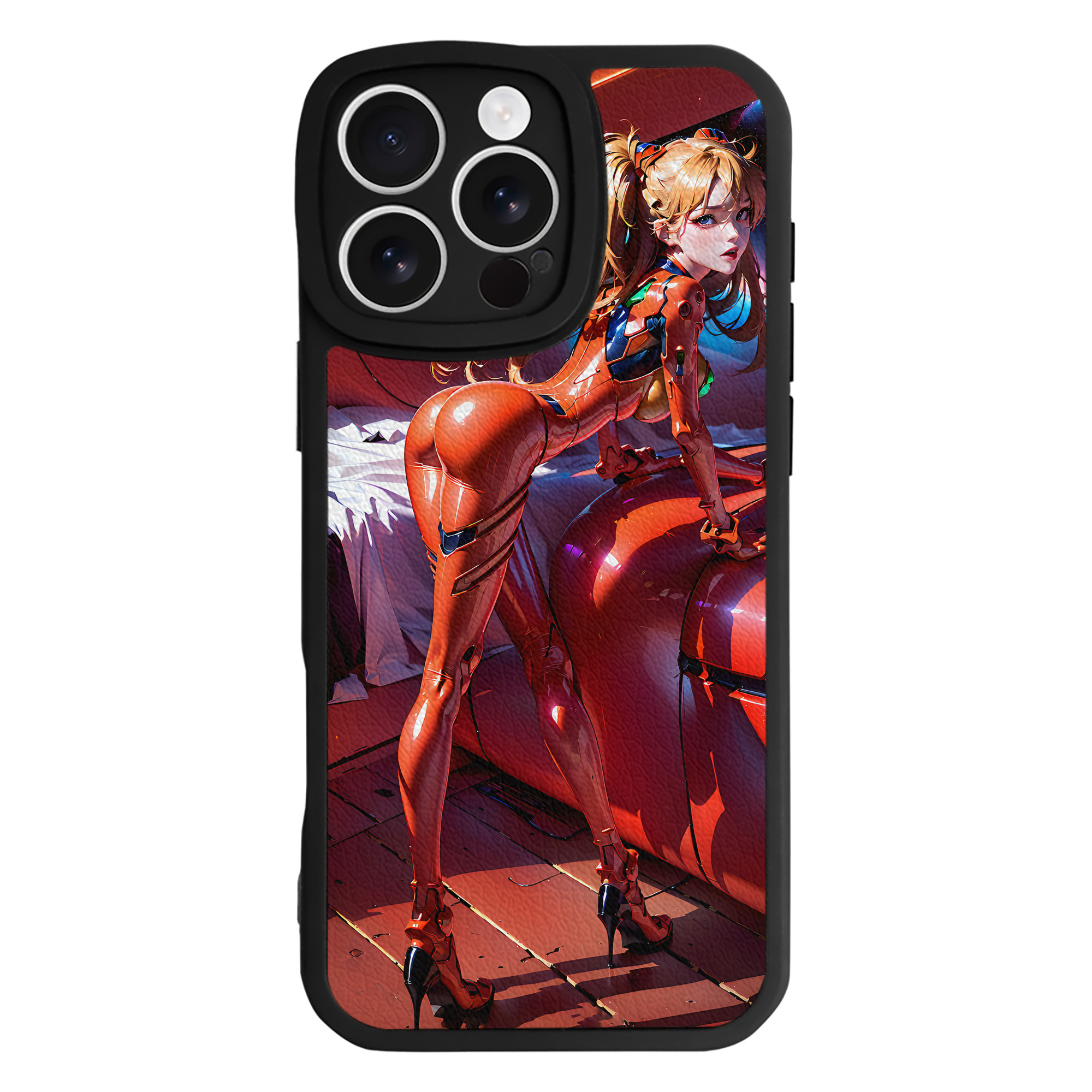 （画像用） EVA 新世紀エヴァンゲリオン 【iPhone 16シリーズ対応】シリコンスマホケース（レザー調） 材質：シリコン